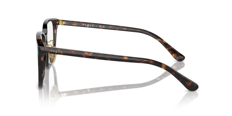 VOGUE EYEWEAR Donna VO5550D W656 Montature da vista Acetato Marrone Trasparente Pillow Normale miniatura 3