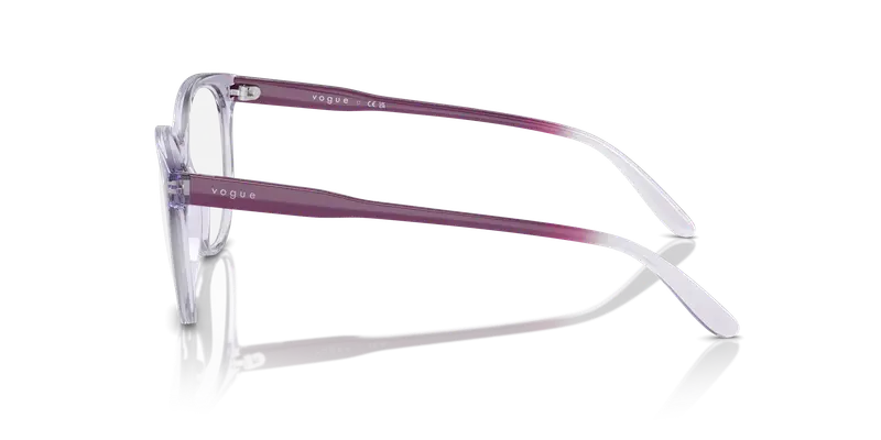 VOGUE EYEWEAR Donna VO5552 2745 Montature da vista Nylon Viola Trasparente Pantos Normale miniatura 3
