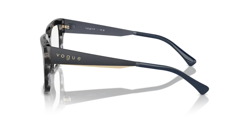 VOGUE EYEWEAR Donna VO5559 3147 Montature da vista Acetato Blu Trasparente Pillow Normale miniatura 3