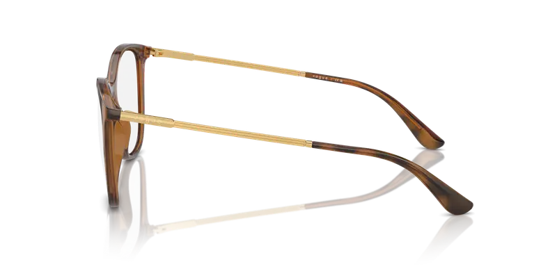 VOGUE EYEWEAR Donna VO5562 2386 Montature da vista Iniettato Marrone Trasparente Pantos Normale miniatura 3