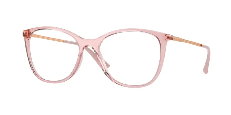 VOGUE EYEWEAR Donna VO5562  2939 Montature da vista Iniettato Rosa Trasparente Pantos Normale