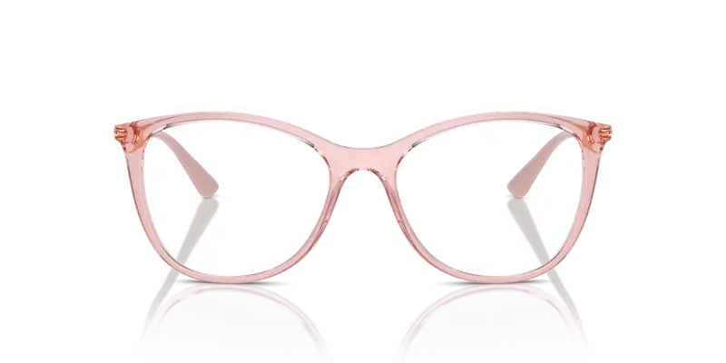 VOGUE EYEWEAR Donna VO5562 2939 Montature da vista Iniettato Rosa Trasparente Pantos Normale miniatura 2
