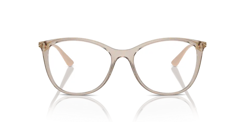 VOGUE EYEWEAR Donna VO5562 2990 Montature da vista Iniettato Marrone Trasparente Pantos Normale miniatura 2