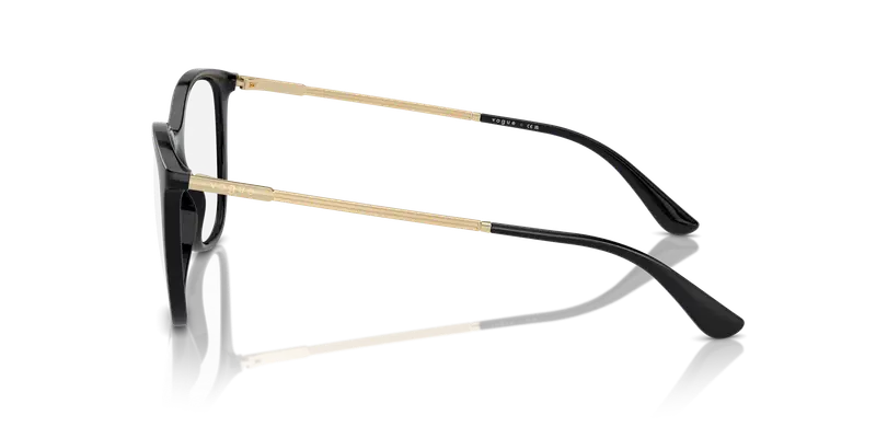 VOGUE EYEWEAR Donna VO5562 W44 Montature da vista Iniettato Nero Trasparente Pantos Normale miniatura 3