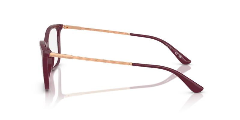 VOGUE EYEWEAR Donna VO5563 2875 Montature da vista Nylon Rosso Trasparente Farfalla Normale miniatura 3