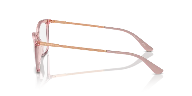 VOGUE EYEWEAR Donna VO5563 2939 Montature da vista Nylon Rosa Trasparente Farfalla Normale miniatura 3