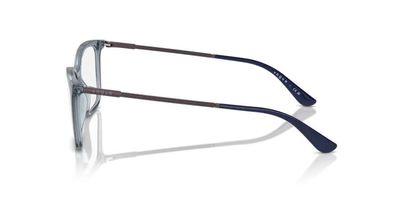 VOGUE EYEWEAR Donna VO5563 2966 Montature da vista Nylon Blu Trasparente Farfalla Normale miniatura 3