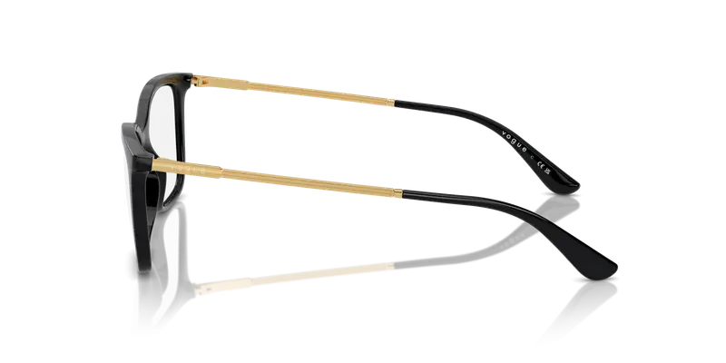 VOGUE EYEWEAR Donna VO5563 W44 Montature da vista Nylon Nero Trasparente Farfalla Normale miniatura 3