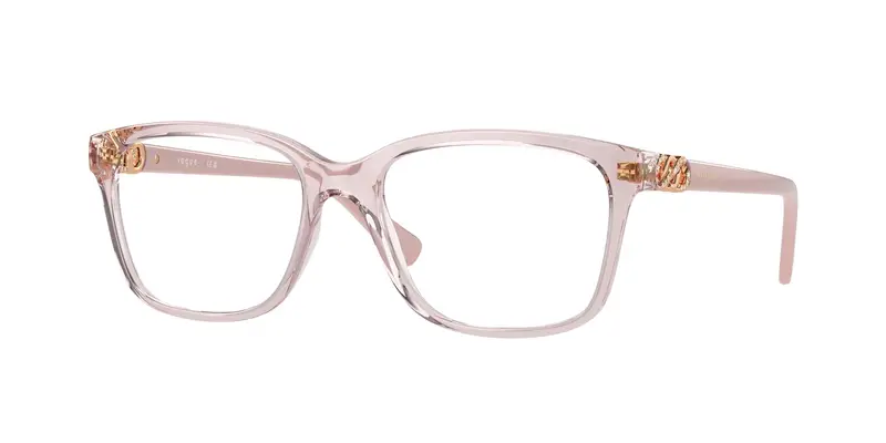 VOGUE EYEWEAR Donna VO5574B  2942 Montature da vista Nylon Rosa Trasparente Pillow Normale