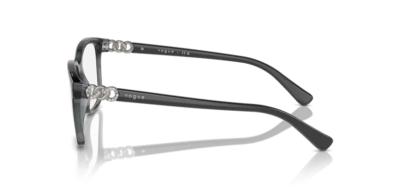 VOGUE EYEWEAR Donna VO5574B 3132 Montature da vista Nylon Grigio Trasparente Pillow Normale miniatura 3