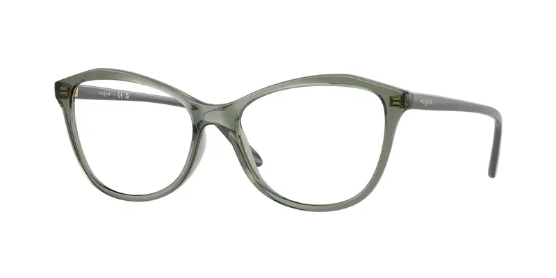 VOGUE EYEWEAR Donna VO5602  3086 Montature da vista Nylon Verde Trasparente Geometrica Normale