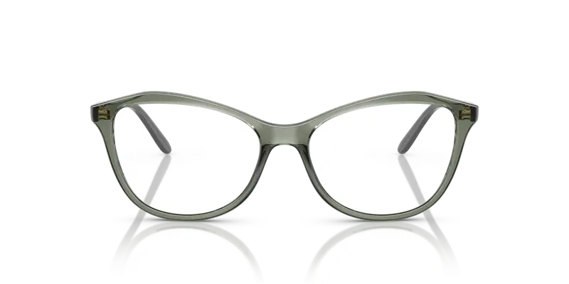 VOGUE EYEWEAR Donna VO5602 3086 Montature da vista Nylon Verde Trasparente Geometrica Normale miniatura 2