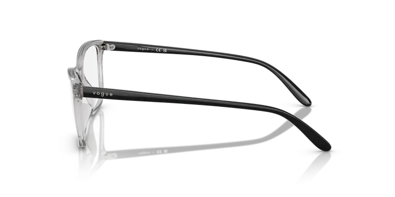 VOGUE EYEWEAR Donna VO5603 2726 Montature da vista Nylon Grigio Trasparente Farfalla Normale miniatura 3