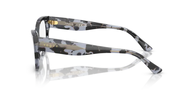 VOGUE EYEWEAR Donna VO5604 3147 Montature da vista Acetato Blu Trasparente Cat Eye Normale miniatura 3