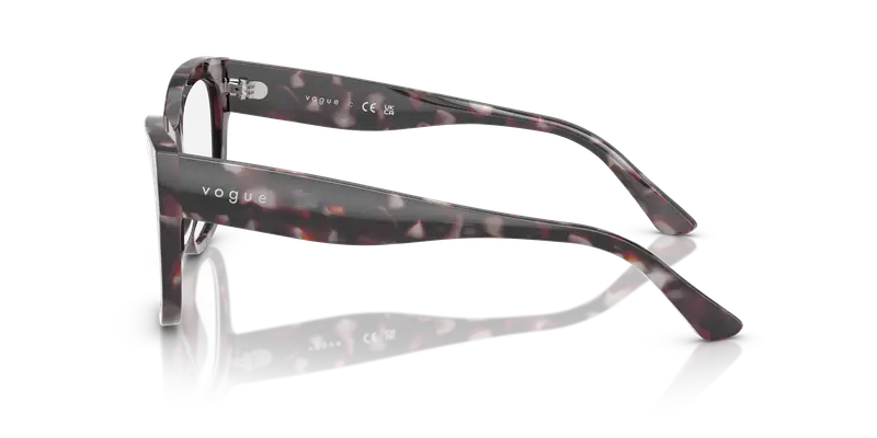 VOGUE EYEWEAR Donna VO5605 3149 Montature da vista Acetato Grigio Trasparente Squadrata Normale miniatura 3