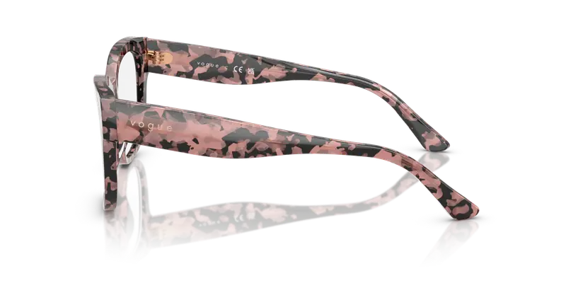 VOGUE EYEWEAR Donna VO5605 3150 Montature da vista Acetato Tartaruga Trasparente Squadrata Normale miniatura 3