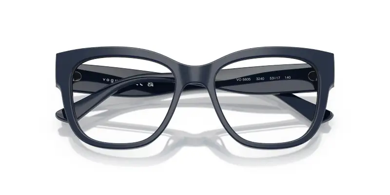 Donna VO5605 3240 Montature da vista Acetato Blu Trasparente Squadrata Normale miniatura 2