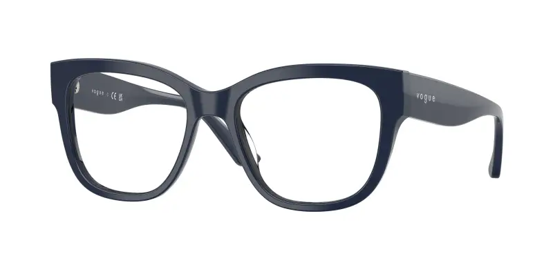 Donna VO5605 3240 Montature da vista Acetato Blu Trasparente Squadrata Normale