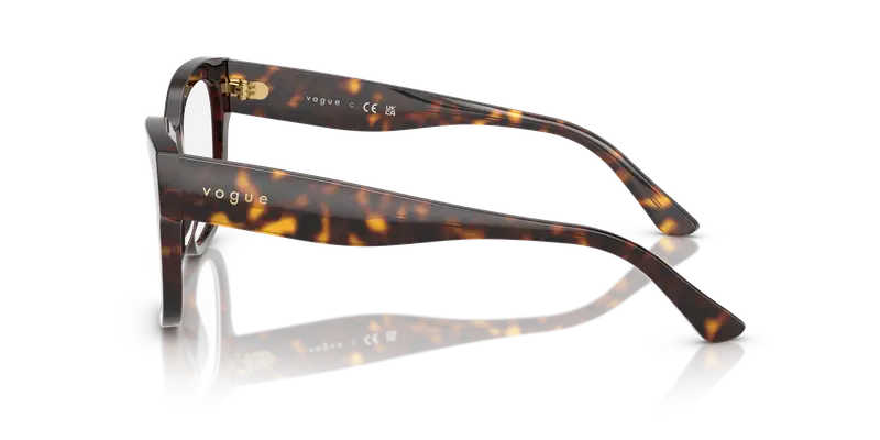 VOGUE EYEWEAR Donna VO5605 W656 Montature da vista Acetato Marrone Trasparente Squadrata Normale miniatura 3