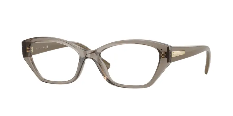 VOGUE EYEWEAR Donna VO5608  3156 Montature da vista Nylon Marrone Trasparente Cat Eye Normale