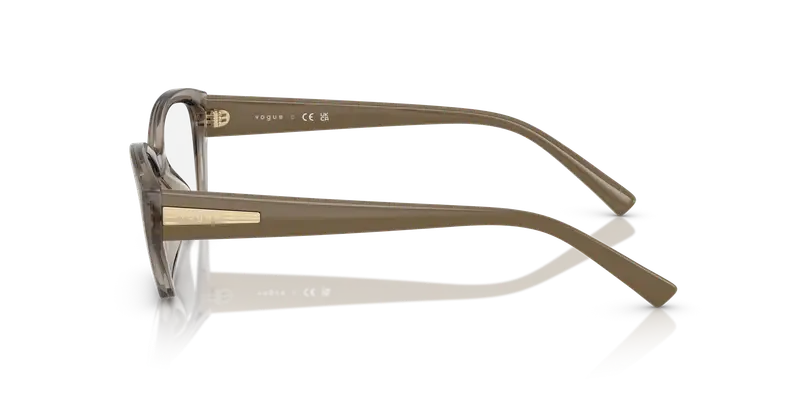 VOGUE EYEWEAR Donna VO5608 3156 Montature da vista Nylon Marrone Trasparente Cat Eye Normale miniatura 3