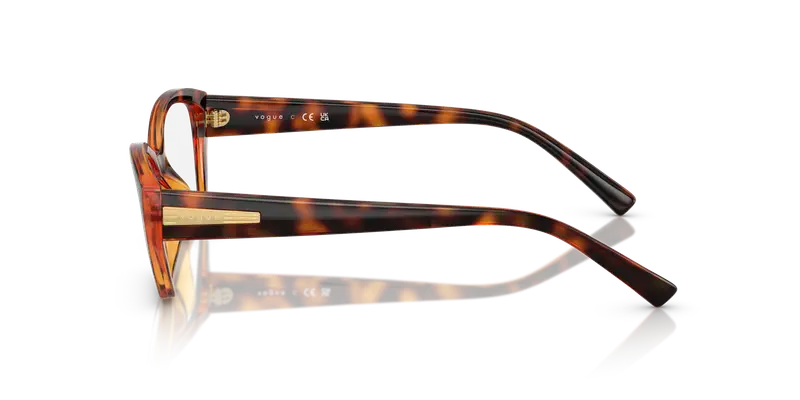 VOGUE EYEWEAR Donna VO5608 W656 Montature da vista Nylon Marrone Trasparente Cat Eye Normale miniatura 3