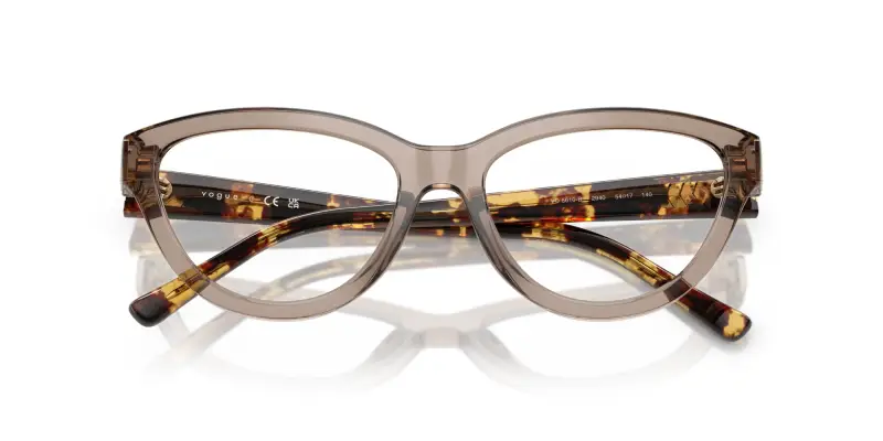 Donna VO5610B 2940 Montature da vista Nylon Marrone Trasparente Cat Eye Normale miniatura 2