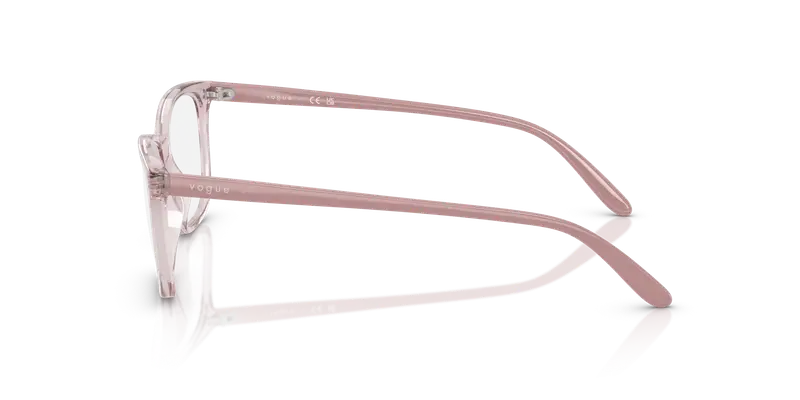 VOGUE EYEWEAR Donna VO5621 2942 Montature da vista Nylon Rosa Trasparente Pillow Normale miniatura 3