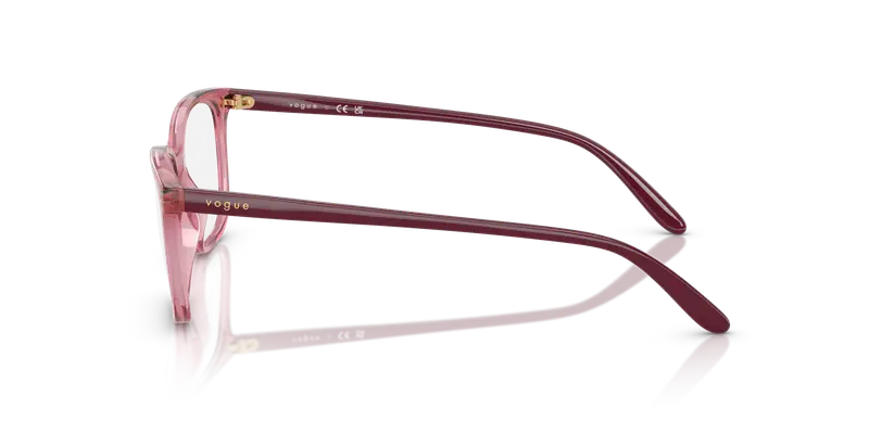 VOGUE EYEWEAR Donna VO5621 3065 Montature da vista Nylon Viola Trasparente Pillow Normale miniatura 3