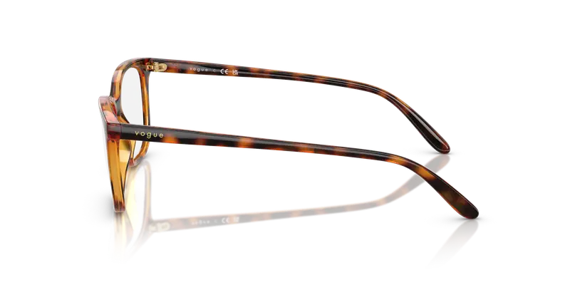 VOGUE EYEWEAR Donna VO5621 W656 Montature da vista Nylon Marrone Trasparente Pillow Normale miniatura 3