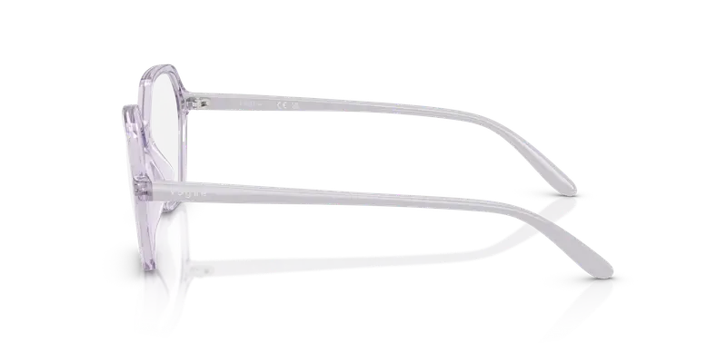 VOGUE EYEWEAR Donna VO5622 2745 Montature da vista Nylon Viola Trasparente Geometrica Normale miniatura 3