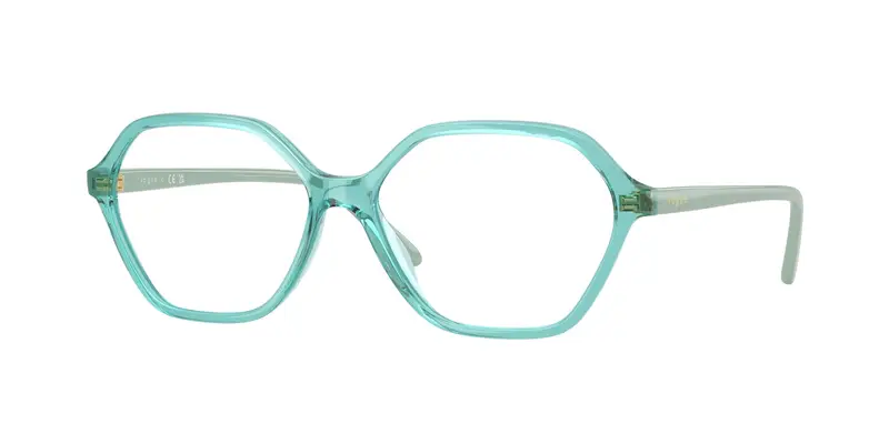 VOGUE EYEWEAR Donna VO5622  3192 Montature da vista Nylon Blu Trasparente Geometrica Normale