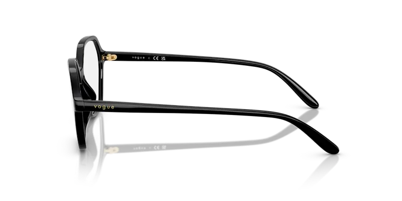 VOGUE EYEWEAR Donna VO5622 W44 Montature da vista Nylon Nero Trasparente Geometrica Normale miniatura 3