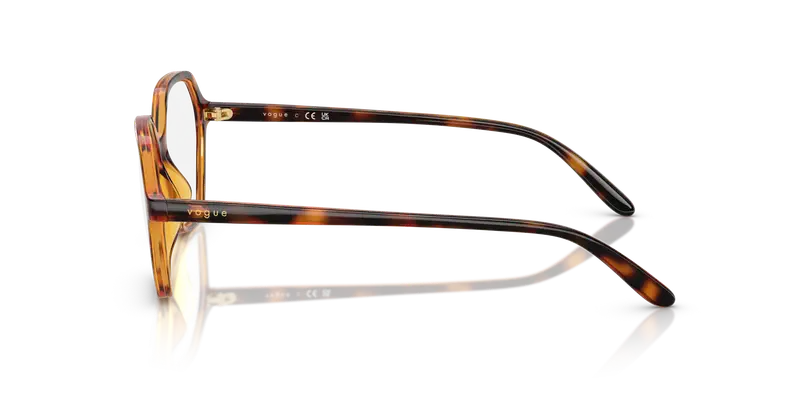 VOGUE EYEWEAR Donna VO5622 W656 Montature da vista Nylon Marrone Trasparente Geometrica Normale miniatura 3