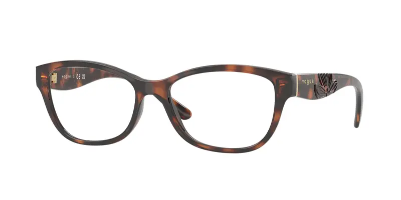 VOGUE EYEWEAR Donna VO5627  2718 Montature da vista Nylon Marrone Trasparente Farfalla Normale