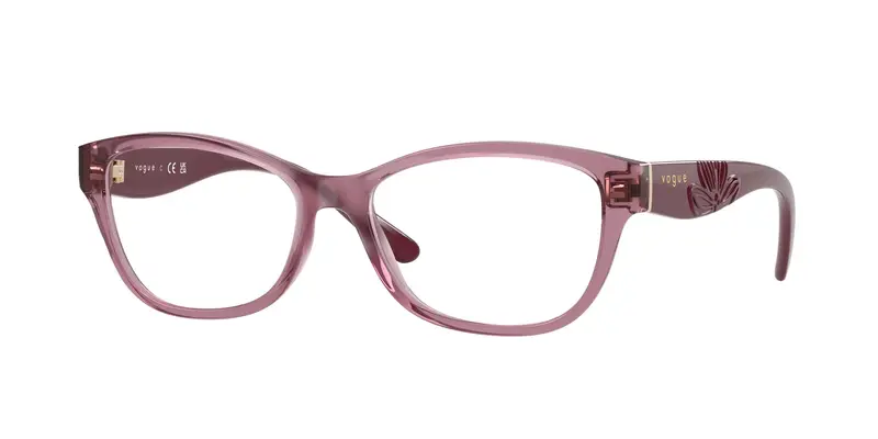 VOGUE EYEWEAR Donna VO5627  3024 Montature da vista Nylon Rosa Trasparente Farfalla Normale
