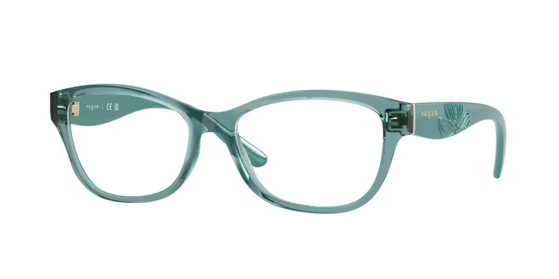 VOGUE EYEWEAR Donna VO5627  3196 Montature da vista Nylon Verde Trasparente Farfalla Normale