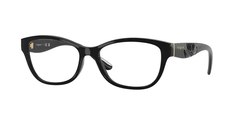 VOGUE EYEWEAR Donna VO5627  W44 Montature da vista Nylon Nero Trasparente Farfalla Normale