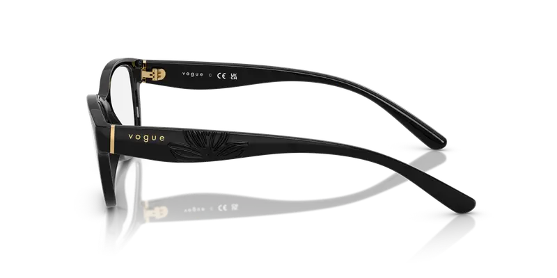 VOGUE EYEWEAR Donna VO5627 W44 Montature da vista Nylon Nero Trasparente Farfalla Normale miniatura 3