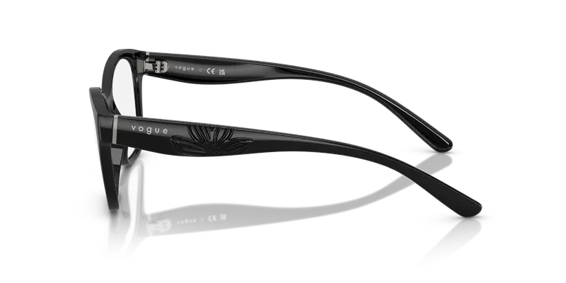 VOGUE EYEWEAR Donna VO5628 W44 Montature da vista Nylon Nero Trasparente Geometrica Normale miniatura 3