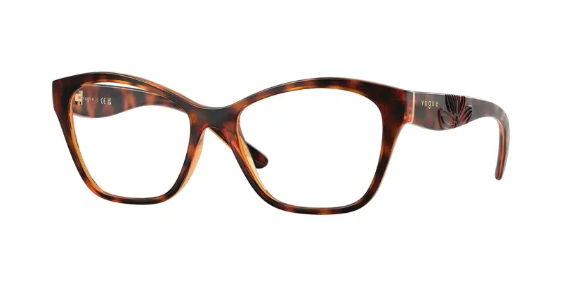 VOGUE EYEWEAR Donna VO5628  W656 Montature da vista Nylon Marrone Trasparente Geometrica Normale