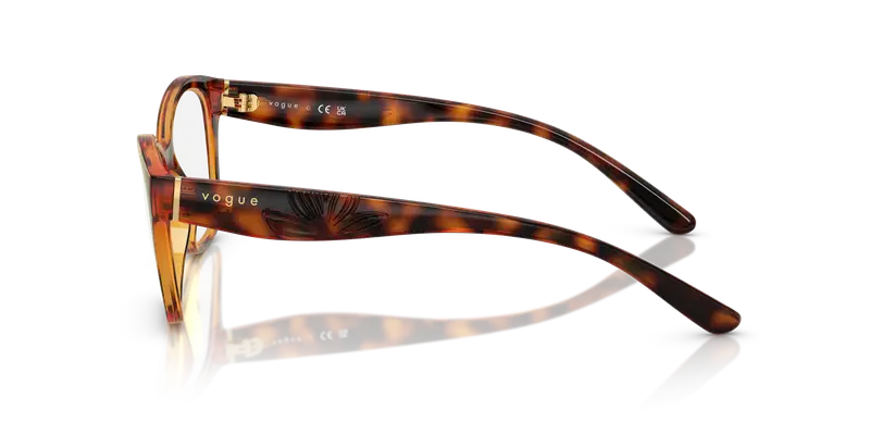 VOGUE EYEWEAR Donna VO5628 W656 Montature da vista Nylon Marrone Trasparente Geometrica Normale miniatura 3