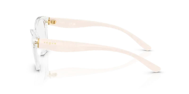 VOGUE EYEWEAR Donna VO5628 W745 Montature da vista Nylon Trasparente Trasparente Geometrica Normale miniatura 3