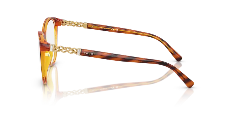 VOGUE EYEWEAR Donna VO5631B 1508 Montature da vista Nylon Marrone Trasparente Pantos Normale miniatura 3