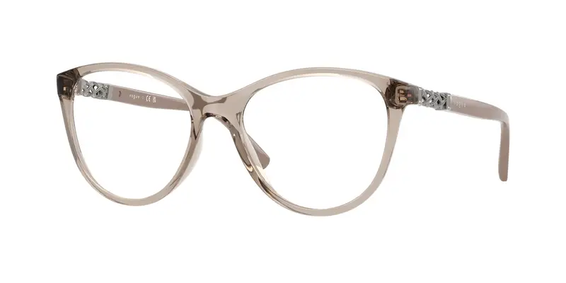 VOGUE EYEWEAR Donna VO5631B  2990 Montature da vista Nylon Marrone Trasparente Pantos Normale