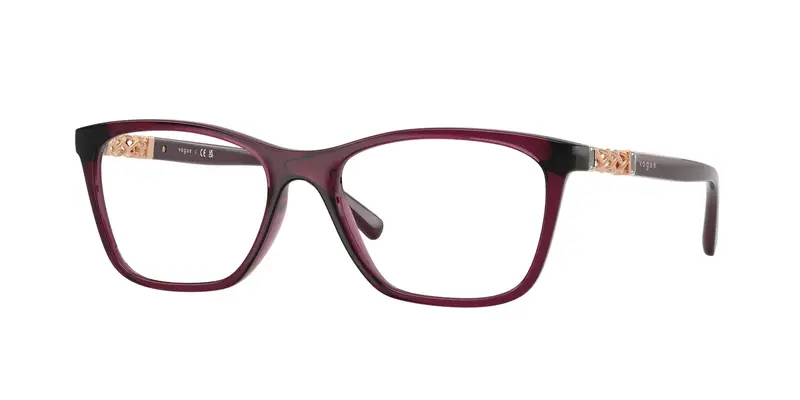 VOGUE EYEWEAR Donna VO5632B  2989 Montature da vista Nylon Viola Trasparente Pillow Normale