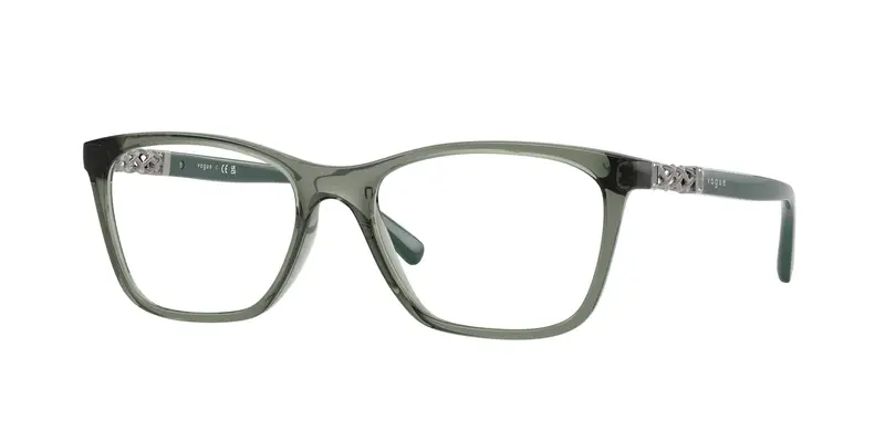 VOGUE EYEWEAR Donna VO5632B  3086 Montature da vista Nylon Verde Trasparente Pillow Normale