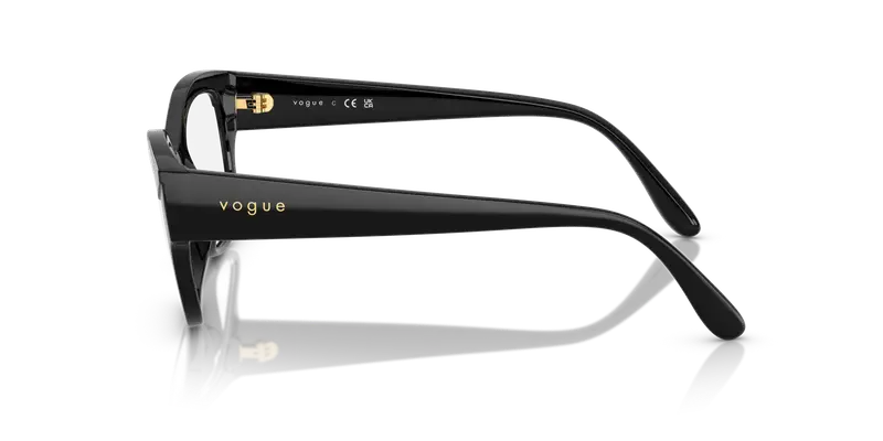 VOGUE EYEWEAR Donna VO5635U W44 Montature da vista Nylon Nero Trasparente Pillow Normale miniatura 3