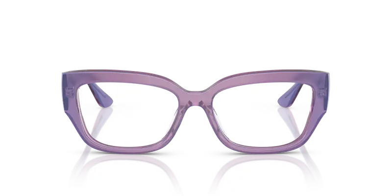VOGUE EYEWEAR Donna VO5639U 3236 Montature da vista Acetato Viola Trasparente Pillow Normale miniatura 2