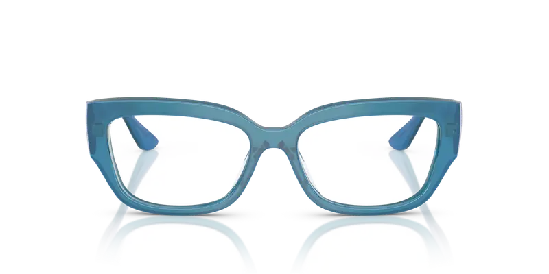 VOGUE EYEWEAR Donna VO5639U 3237 Montature da vista Acetato Blu Trasparente Pillow Normale miniatura 2